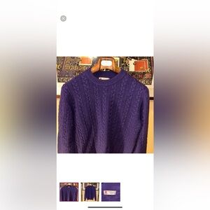 2 Turnbull and Asser cashmere sweaters. (Blue and purple)